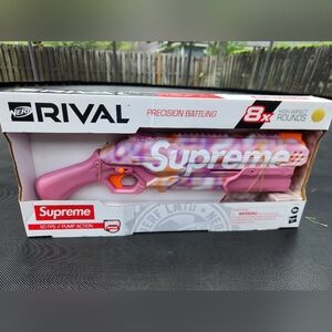 Supreme X Nerf Rival Takedown Blaster Pink